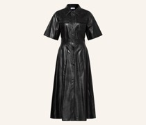 Hemdblusenkleid NAHARA in Lederoptik