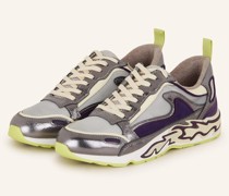 Sneaker - GRAU/ DUNKELLILA