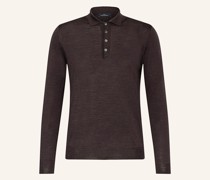 Strick-Poloshirt aus Merinowolle