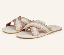 Pantoletten ASHIKA - GOLD/ ROSÉ/ CREME