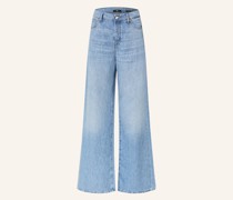 Flared Jeans ZOEY mit Leinen