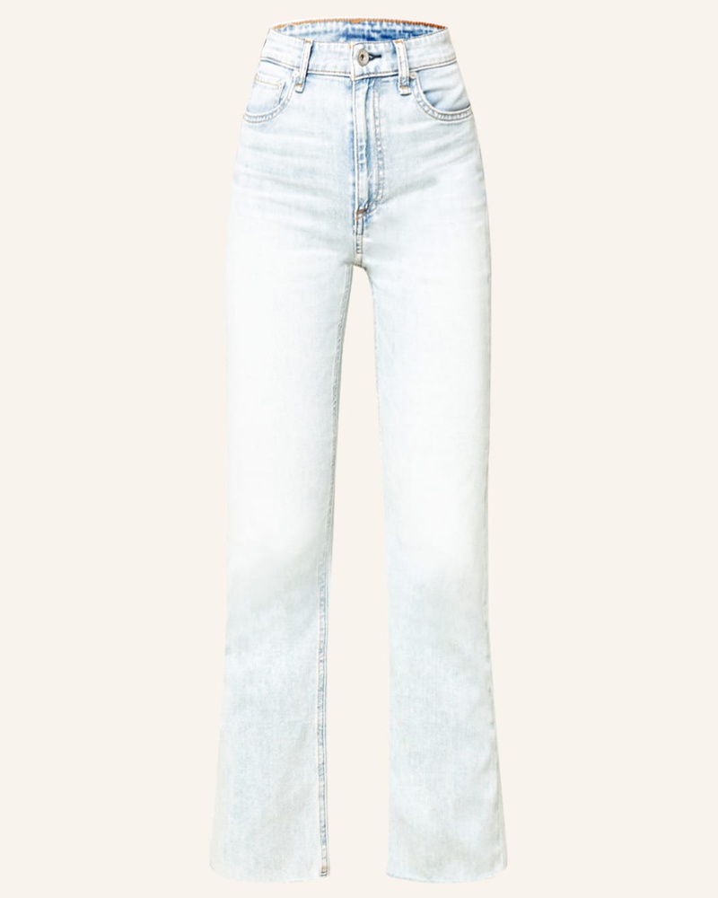 Damen Bekleidung Jeans Schlagjeans Rag & Bone Denim Ausgestellte Cropped-Jeans in Blau 