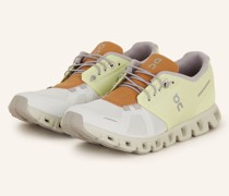 Sneaker CLOUD 5 - WEISS/ GELB/ COGNAC