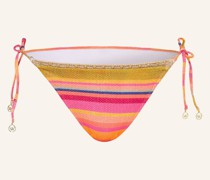 Triangel-Bikini-Hose DOPAMINE STRIPE mit Glanzgarn