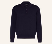 Strick-Poloshirt aus Merinowolle