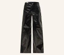 Marlenehose in Lederoptik
