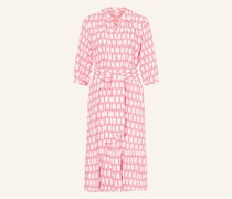 Leinenkleid mit 3/4-Arm