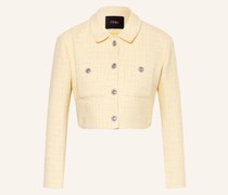 Tweed-Jacke mit Glitzergarn