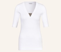 T-Shirt mit Schmucksteinbesatz