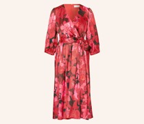 Cocktailkleid in Wickeloptik aus Satin