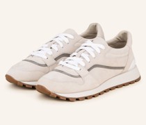 Sneaker mit Schmucksteinen - HELLGRAU