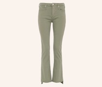 7/8-Jeans mit Fransen