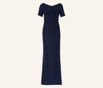 Abendkleid mit Glitzergarn