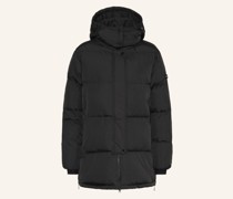 Steppjacke mit abnehmbarer Kapuze
