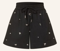 Shorts mit Schmucksteinen