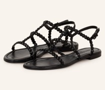 Sandalen ELLE mit Schmucksteinen - SCHWARZ