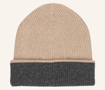 Cashmere-Mütze zum Wenden