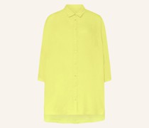 Oversized-Leinenbluse