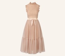 Spitzenkleid mit Tüllrock