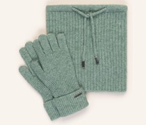 Set KERRIIA: Handschuhe und Loop-Schal mit