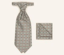 Set: Krawatte und Einstecktuch