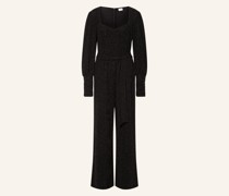 Jumpsuit mit Glitzergarn
