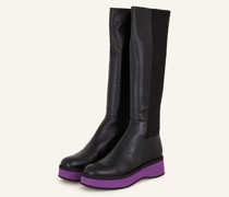 Overknee-Stiefel MILENA - SCHWARZ/ LILA