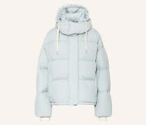 Oversized-Daunenjacke mit abnehmbarer Kapuze