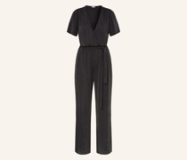 Jumpsuit in Wickeloptik