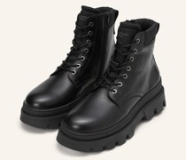 Schnürstiefel - SCHWARZ