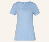 T-Shirt mit Leinen