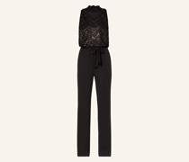 Jumpsuit mit Glitzergarn