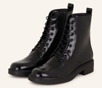 Schnürstiefeletten - SCHWARZ