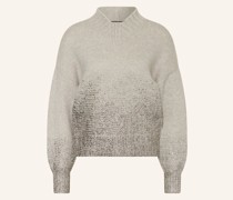 Oversized-Pullover mit Alpaka