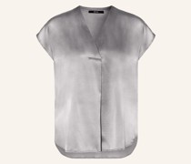 Blusenshirt im Materialmix