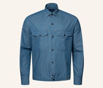 Denim-Hemdjacke
