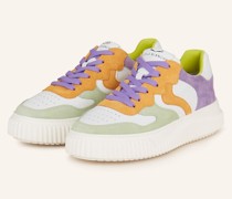 Sneaker LAURA - ORANGE/ HELLGRÜN/ HELLLILA