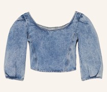 Cropped-Shirt mit 3/4-Arm