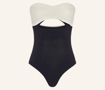 Bandeau-Badeanzug VERSA RIB