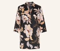 Satinbluse mit 3/4-Arm