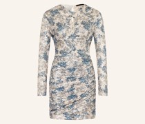 Etuikleid mit Pailletten und Cut-out