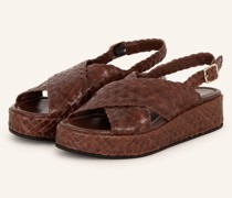 Plateau-Sandalen FORLI - BRAUN