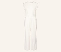 Jersey-Jumpsuit mit Galonstreifen