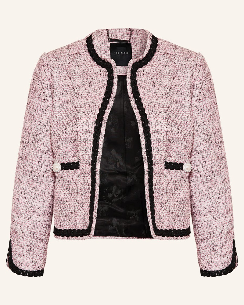 Ted Baker Damen Kastenjacke ESTIIA aus Tweed mit Glitzergarn