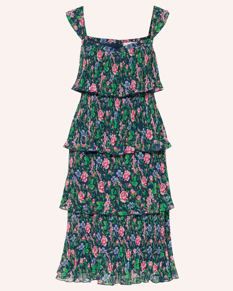 Diane von Furstenberg Damen Plisseekleid LOUPETTE mit Volants