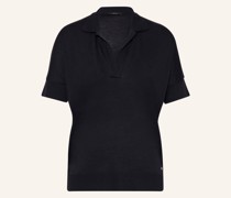 Strick-Poloshirt