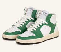 Hightop-Sneaker - WEISS/ GRÜN