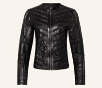 Lederjacke GGSURI im Materialmix