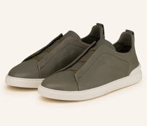 Slip-on-Sneaker TRIPLE STITCH - OLIV