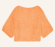 Mohair-Pullover mit 3/4-Arm
